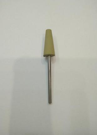 Насадка для фрезера h320f оливковий (м'який-1 мкм) 3-я стадія для гелю, акрилу та полірування натурального нігтя