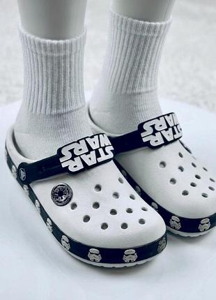 Крокси сабо босоніжки шльопанці crocs kids "crocband star wars stormtrooper clog” оригінал