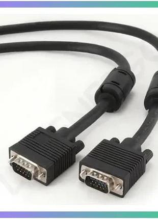 Кабель vga-vga cablexpert 10м для підключення монітора комп'ютера відеокабель