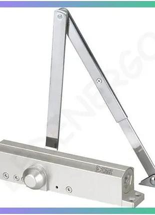 Дотягувач дверний dortec dt-516 silver механічний доводчик для дверей автоматичний