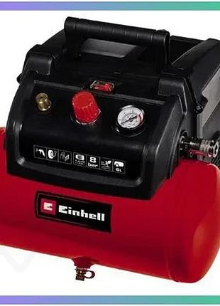 Компресор einhell tc-ac 190/6/8 of red повітряний компресор для накачування шин та інструментів