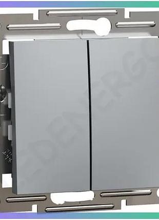 Вимикач schneider electric asfora сталь для освітлення сучасний дизайн