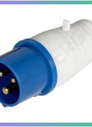 Силовая вилка переносная e.next e.plug.pro.3.16 3-пиновая 230в 16а для электроприборов