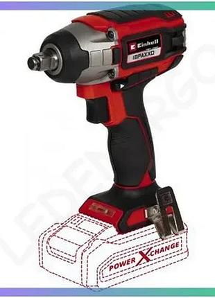 Гайковерт ударний einhell impaxxo 18/230 solo червоний акумуляторний інструмент для ремонту