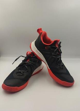 🏀 decathlon kipsta hb500 faster 'fire red black' - профессиональные подростковые кроссовки для зала, гандбола и физкультуры 41 размер