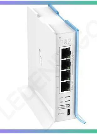 Маршрутизатор mikrotik hap lite бездротовий роутер 2.4 ггц для дому та офісу