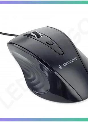 Миша gembird mus-4b-02 usb чорна комп'ютерна мишка для роботи та ігор