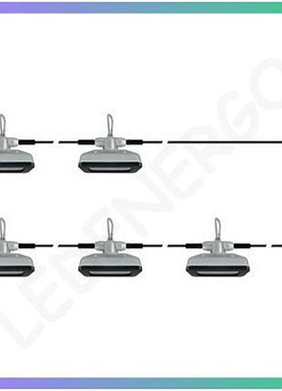 Прожекторы smd диодные sthor 5 шт 230v 6вт 600lm с крючками для освещения 15,4м провод освещения
