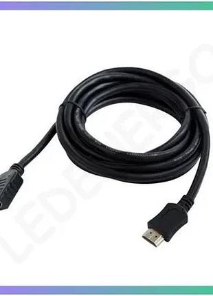 Подовжувач hdmi 1,8м cablexpert v2,0 кабель для передачі відео та аудіо сигналу