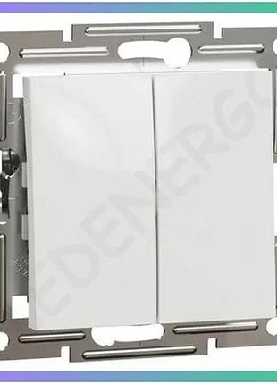 Вимикач кнопковий schneider electric asfora білий для освітлення електричний вимикач