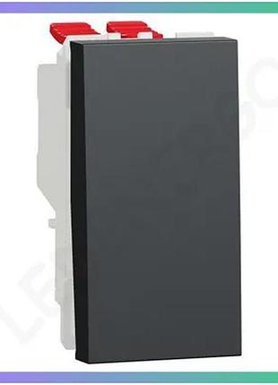 Вимикач перехресний schneider electric unica new anthracite для освітлення чорний