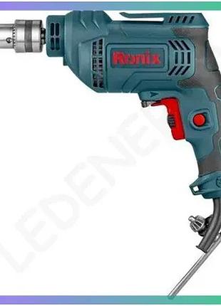 Дриль ronix 2112 синій ударний електричний інструмент для свердління та закручування