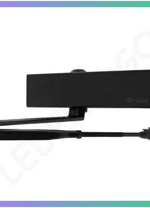 Дотягувач дверний cisa professional plus2 до 120 кг чорний механізм для автоматичного закриття дверей