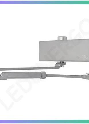 Дотягувач дверний cisa professional plus2 std ho фіксація до 80 кг сірий для автоматичного закриття дверей