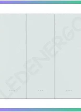 Розумний вимикач akubela sm-3g 3 канали zigbee білий для автоматизації освітлення