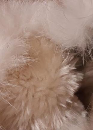 Моднячие, криперы,белые на меху с натуральным мехом кролика 39-40 р8 фото