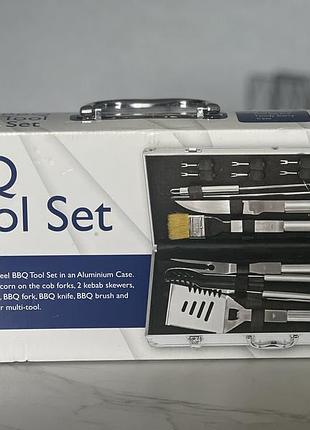 Набір інструментів для барбекю menkind bbq tool set в кейсі