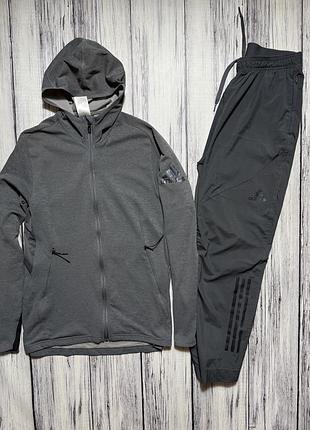 Adidas спортивный костюм оригинал серый m размер