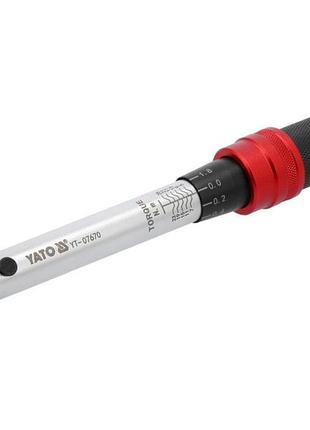 Динамометричний ключ yato 1/4" 5-25 нм довжина 230-240 мм для промислових навантажень