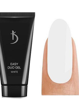 Акригель для укрепления и моделирования ногтей kodi easy duo gel soft white белый 56 мл