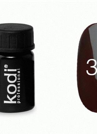 Цветная гель краска для дизайна ногтей kodi professional №32 коричневый, 4мл (старый дизайн)