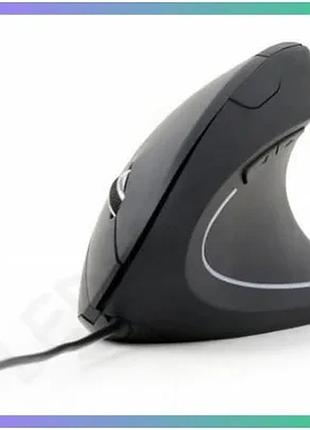 Миша gembird mus-ergo-01 usb чорна ергономічна комп'ютерна миша для роботи та ігор