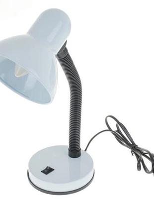 Настольная лампа на гибкой ножке accento lighting (alh-t-wh-hd2028) • белая