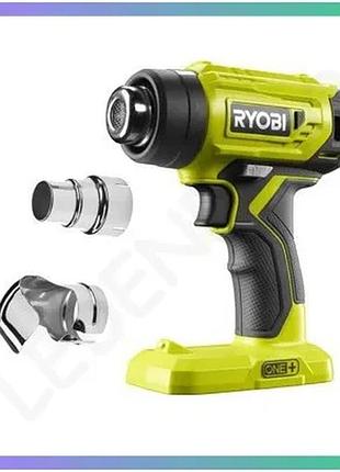 Строительный фен ryobi one+ r18hg-0 18в черный термоинструмент для ремонта и обработки поверхностей