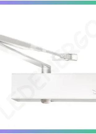 Дотягувач дверний dorma ts 73 en 2/3/4 з ліктьовою тягою білий механізм для автоматичного закриття дверей