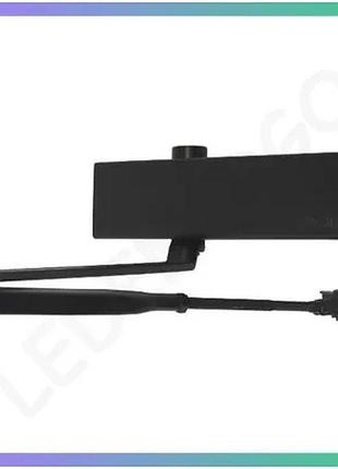 Дотягувач дверний cisa professional plus2 до 80 кг fire чорний механізм для автоматичного закриття дверей