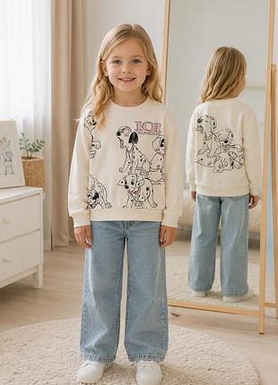 Дитяча кофта для дівчинки 116, 6-7 років zara 101 далматинець