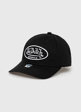 Кепка бейсболка von dutch vista unstructured baseball cap in black - 56.5-58.5 см