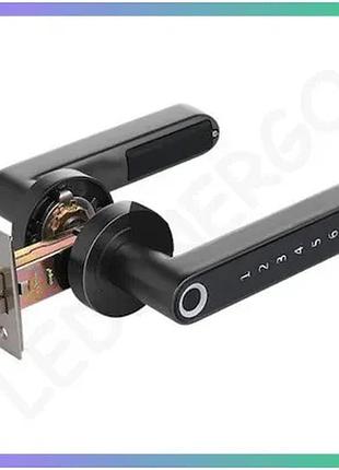 Розумний замок ttlock handle black електронний замок для дверей з bluetooth управлінням
