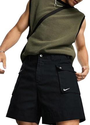 Мужские карго шорты nike life men's woven cargo shorts (fj7137-010) l / 34