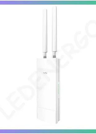 Точка доступу cudy ap1300 outdoor wifi 5 mesh білий бездротовий маршрутизатор для вулиці