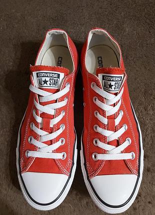 Червоні кеди від converse all star оригінал. розмір по бірці 41,5. по факту устілка 26,5см.