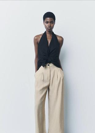 Zara штани палаццо широкі брюки  тоненько в подарунок штани zara лляні