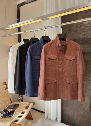 Чоловіча куртка жакет з льону loro piana