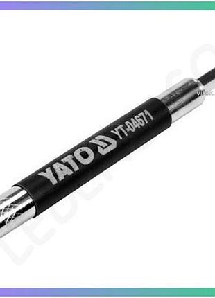 Держатель насадок отверточных yato hex 1/4 магнитный 120мм для отверток и насадок держатель для инструментов