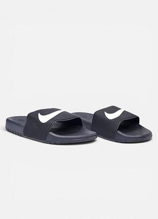 Мужские шлепанцы nike kawa slide
blue / white