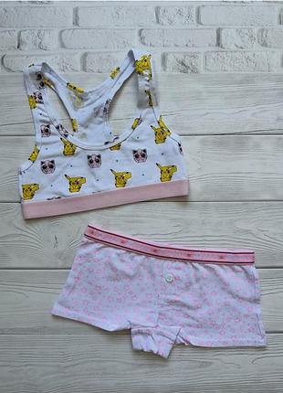 👙260грн👙134/136см
комплект білизни pokemon pikachu lefties & primark