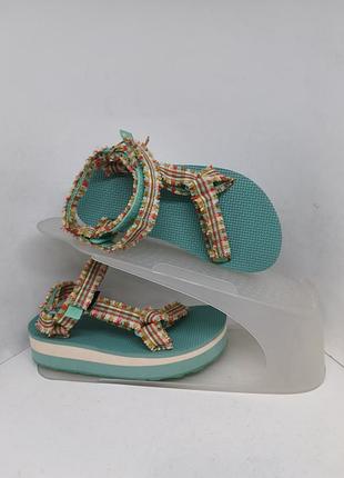 Сандалі босоніжки дитячі teva midform fray (1119106 с)з бахромою на  платформі на липучках ,нові, оригінал