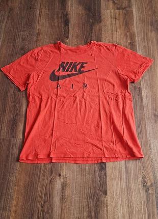 Мужская уникальная футболка nike с большим лого оригинал