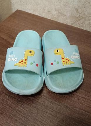 Детские шлепанцы dino