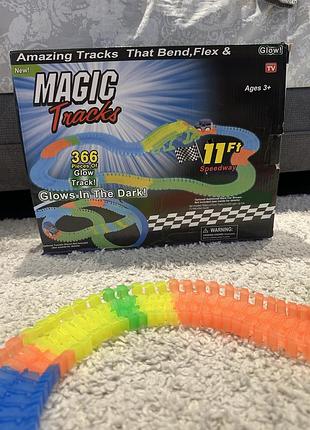 Автотрек що світиться magic tracks, дорога, що світиться, 360 деталей, гоночна траса, гоночний трек