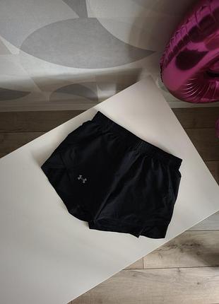 Шорти спортивні подвійні under armour fly by