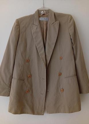 Вінтажний жакет max mara 100% pure lana