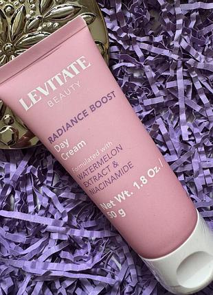 Нежный дневной крем с ниацинамидом и экстрактом арбуза levitate beauty radiance boost day cream, 50g