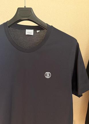 Футболка burberry b logo navy t-shirt casual luxury