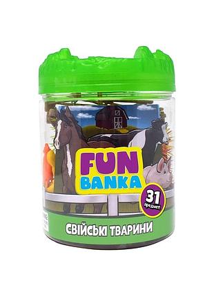 Ігровий міні-набір fun banka – свійські тварини